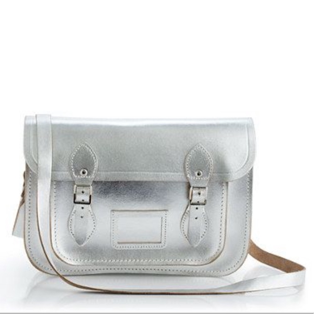 The Cambridge Satchel Company Silver Crossbody Bag